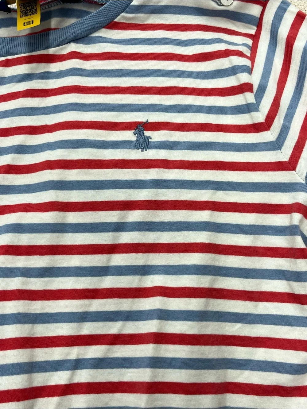 Polo Ralph Lauren Red, White & Blue Striped Girls' Romper Size Large 12-14